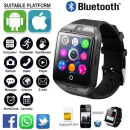 Watches A3 Q18 Bluetooth Smart Watch With 2G Sim Card Men Women LargeCapacity Call Phone Smartwatch Sport Waterproof Pedometer Alarm