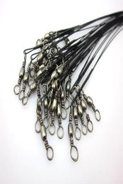 60 PCS Stainless Fishing Wire Steel leaders Takle Rigs Stainless Fishing Wire Steel leaders Barrel swivel on the bottom and snap s8018084