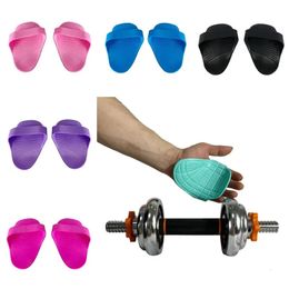 Weight Lifting Grip Pads Gym Workout Gloves Silica Gel Antislip Fitness Grips for Men Women Dumbbell Pullup Strength Training 240423