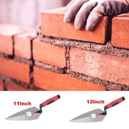 Plamuurmes 10/11/12 Inch Construction Tool Putty Knife Brick Trowel Laying Carbon Steel Blade Bricklaying Knife for Plastering Leveling