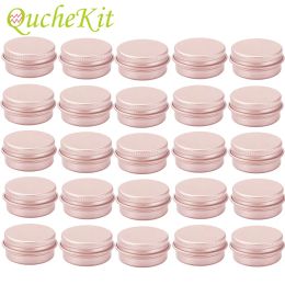 Candles 50Pcs 5g 10g 15g 20g 30g 50g 60g Aluminium Tin Jars Screw Top Round Candle Spice Tins Empty Cream Lip Balm Tin Box Candle Jar