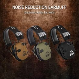 SALE Tactical Electronic Shooting Earmuffs Outdoor Hunting Sound Pickup and Noise Reduction Impact Hearing Protection Helmet 240428