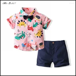 Clothing Sets Children Boy Summer Clothes Short Sleeve TShirt Dinsoru Kids 2-6 Year Baby Pagenat Birthday Xmas Gift Child Outfits Suit