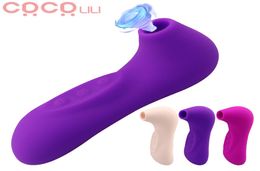 Mini Clit Sucker Vibrator Oral Licking Pussy Tongue Vibrating Nipple Sucking Blowjob Clitoris Stimulator Adult Female Sex Toys Y207669013
