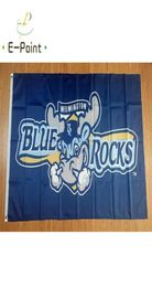 MiLB Wilmington Blue Rocks Flag 3 5ft 90cm 150cm Polyester Banner decoration flying home garden Festive gifts336999722882725076