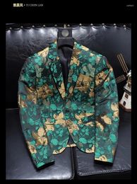 Men's Jackets M03795 Fashion Coats & 2024 Runway Luxury European Design Party Style