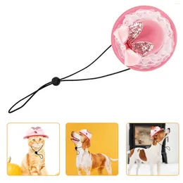 Dog Apparel Pet Hat Pink Cap Cat Supplies Easter Puppy Accessory Party Adorable Fabric Lovely Kitten Festival Cute