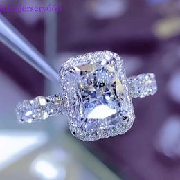 New Design Solid Gold Stone Ladies Engagement Wedding Rings Set Women Diamond Jewellery Moissanite Ring