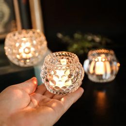 Candles Exquisite Candle Holders Nordic Glass Candle Holders For Wedding, Banquet, Dining Table, Living Room, Bedroom Simple Romantic