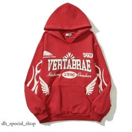 Vertabrae Hoodie Designer Hoodie Men Sweatshirt Streetwear Hip Hop Pullover 07 Red Rider VERTABRAE Hoodies Coat Women 891