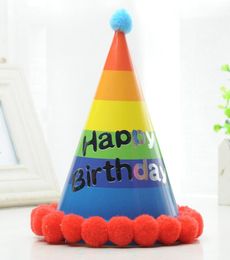 Children039s birthday hat Birthday Party Hat dress holiday party supplies Cartoon Paper hat7256867