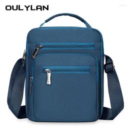 Backpack Oulylan Multi-layer Large Capacity Shoulder Bag Messenger Casual Men's Business Briefcase
