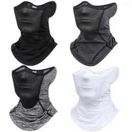 Cycling Caps Sun UV Protection Bike Mask Fashion Ice Silk Windproof Dustproof Motorcycle Scarf Solid Color Breathable Balaclava Summer