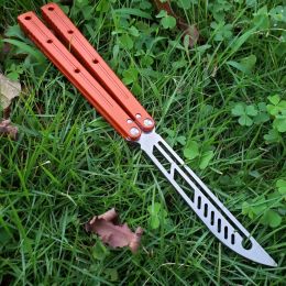 TheOne Kraken Sea Monster Butterfly Trainer Knife Channel Aluminium Handle D2 Blade Bushing System Free-swinging Jilt EDC Knives