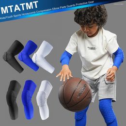 Knee Pads MTATMT 1Pcs Sports Elbow For Kids Youth Honeycomb Compression Sleeves Basketball Football Volleyball Cycling