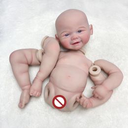 Dolls Vivienne Full Body Silicone Vinyl Reborn Dolls Boy and Girl 1820Inch With 3D Painted Skin Lifelike Real Reborn Dolls