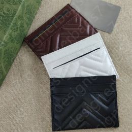 Holders Designer Credit ID Card Holder Sheepskin Leather Wallet Money Bags Plaid Cardholder Case for Men Women Fashion Mini Cards Bag Coin