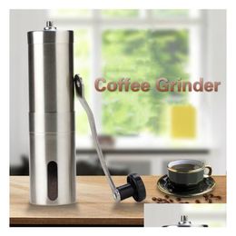 Manual Coffee Grinders Grinder Bean Mills Stainless Steel Portable Kitchen Grinding Tools Perry Cafe Bar Handmade Drop Delivery Home G Dhleh