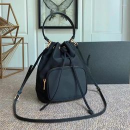 Evening Bags Luxury Waterproof Nylon Cloth Handbag Temperament Versatile Crossbody Bag Fashion Mini Bucketbag Commuter Travel Shoulderbag