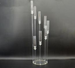 Acrylic Candelabra All Clear Candle Holders Wedding Party Decoration Candlesticks Table Centrepieces Flower Stand Holder Big Cande4893954
