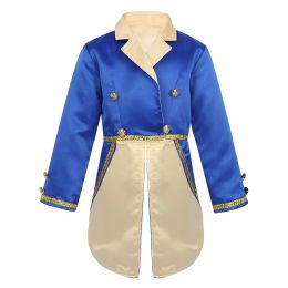 Dresses Baby Boys Prince Costume Child Kids Costumes Tailcoat Halloween Cosplay Clothes Fancy Dress Up Roleplaying Games Tuxedo Jacket