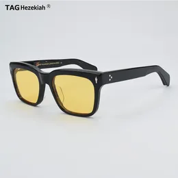 Sunglasses Vintage Polarised Men Women Square Retro Sunglass Driving Fashion Acetate UV400 Night Vision Sun Glasses