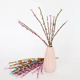 Decorative Flowers Easter Egg Cuttings Artificial Branch For Wedding Decoration DIY Craft Home Spring Yard Ornament