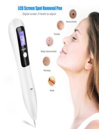 Portable LCD Display Plasma Pen tattoo Mole Removal pen Dark Spot Remover for face body skin tags Freckle remover Point Pen Beauty2036037