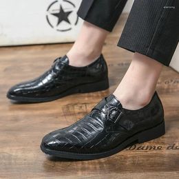 Casual Shoes Mens Luxury Men Designer Loafers Buckle Leather Slip-on Business Men's Formal