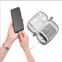 Storage Bags Portable Bag USB Data Cable Headphone Line Charger Single Folding Layer Organiser Travel Accessories Gadgets