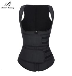 Lover Beauty Plus Size Latex Trainer Cincher 9 Steel Boned Double Control Tummy SlimTrimmer Corset Women Body Shaper Fajas BeltsT13011036