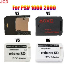 Stick JCD 1pcs For PSVita PSV 1000 2000 Game SD Card Slot Adapter Version V2 V3 V5 V6 SD2VITA For PS Vita Memory TF Card Slot