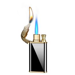 Hot Sale Refillable Cool Lighter Windproof Jet Torch Dragon And Crocodile Cigar Lighter