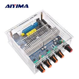 Amplifiers AIYIMA TPA3116 2.1 Amplificador Bluetooth Amplifier Audio Board Home Theater Digital Subwoofer Power Amplifiers 50Wx2+100W Amp