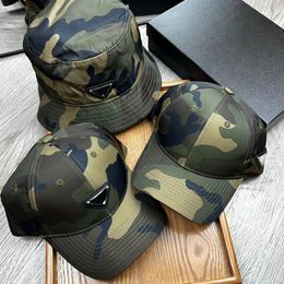 Designer Bucket Hat Fashion Ball Caps for Men Women Camouflage Hat Travel Cap 3 Options