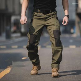 Men's Pants Tactical Men Long Trousers Waterproof Wear Resistant Outdoor Work Casual Cargo 2024 B223