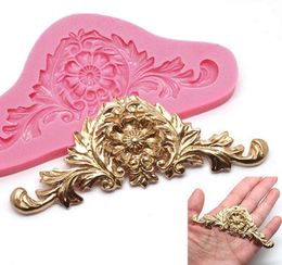 Fondant Cake Moulds 3D Baroque Crown DIY Sugarcraft Chocolate Silicone Cake Mould Decorating Tools Kitchen Baking Pastry Decor6648634