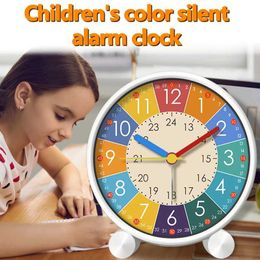 Desk Table Clocks Childrens Educational Alarm Clock Creative Office Desktop Decoration Childrens Room Desktop Early Education Alarm Clock Mute