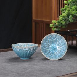 Tea Cups Ceramic Kiln Transformation Master Cup Single Large Bowl Set Wire Drawing Personal Building Special