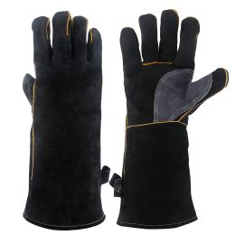 Gloves TMZHISTAR Welding Fire Gloves For Woodburning Fireplace Stove Safety Work Oven Grill