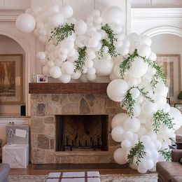 Party Decoration 110pcs/Set White Balloon Garland Arch Kit For Wedding Bridal Shower Baby Birthday Bachelorette Decorations Supplies