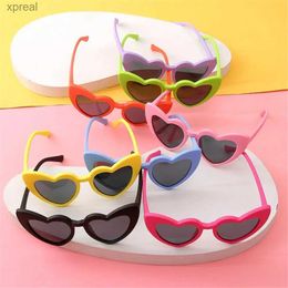 Sunglasses Cute retro pink glasses childrens sunglasses childrens sunglasses heart-shaped sunglasses WX