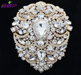 Large Brooch Pins Bridal Wedding Jewellery 49 inches Rhinestone Crystal Women Jewellery Accessories 40456049912