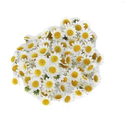 Decorative Flowers 100piece Artificial Gerbera Daisy Flower Realistic And Beautiful Sunflowers Heads For Wedding Party