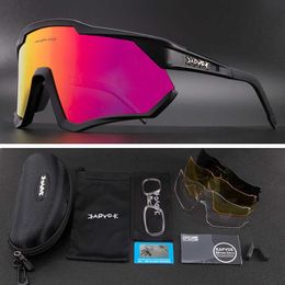 KAPVOE cycling glasses outdoor sports day and night mountain bike motorcycle colorful polarized goggles