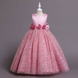 Взрывное платье для девочек летнее платье для девочек, платье принцессы, Большое детское платье детское платье