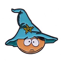 Wizard Cartman South-Park Enamel Pin Witch Hat Brooch Fan Art Badge Fashion addition Accessory Decor