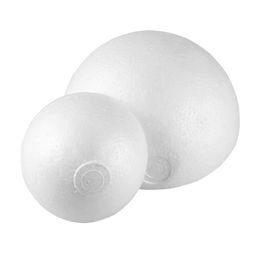 10 15cm White Modelling Half Polystyrene Styrofoam Foam Ball Spheres For DIY Crafts Supplies Half Foam balls Party Decor 260Q