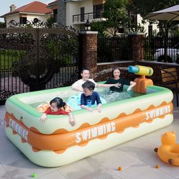 1. baby swimming pool inflatable summer swimming pool outdoor game garden party adult childrens bathroom swimming pool courtyard family 240428