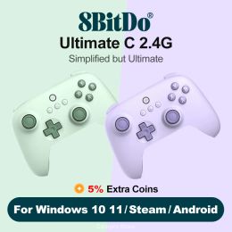 Mice 8Bitdo Ultimate C 2.4G PC Wireless Gaming Controller Gamepad for Steam PC, Windows 10 11, Android and Raspberry Pi